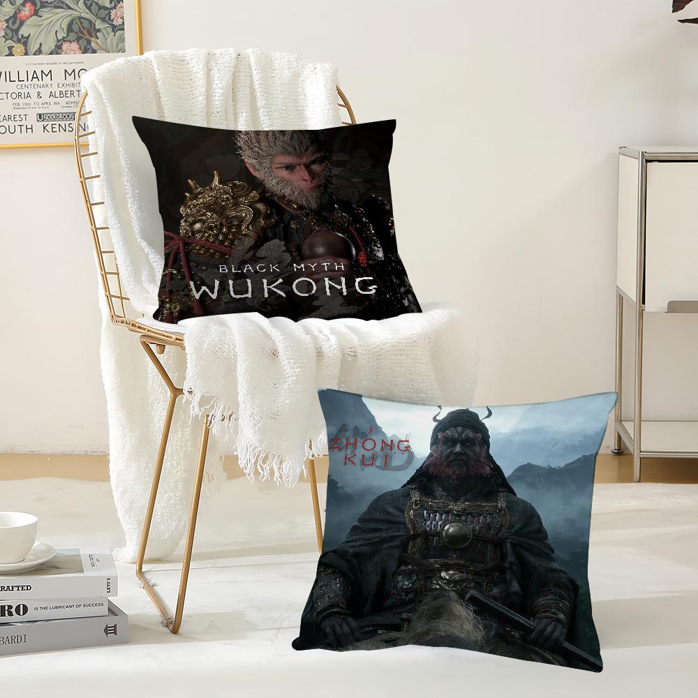 Chinese Games Bblack Myth Pillow Case Suitable For Bedrooms Living Rooms Cars Home Decoration