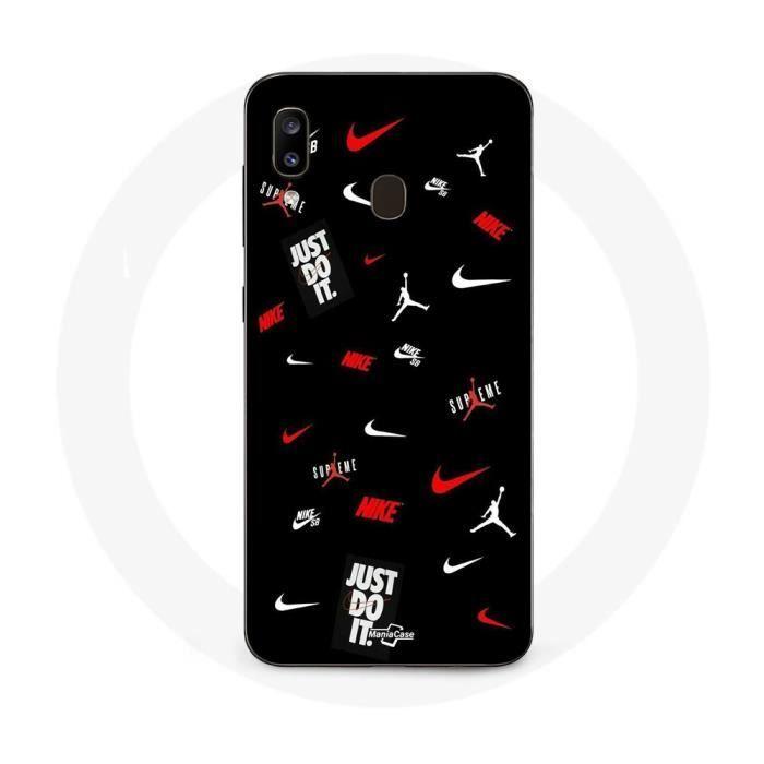 Coque - Maniacase - Samsung Galaxy A20 - Nike Jordan - Souple - Sportif blanc