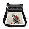 1PC Skeleton Print Tote Bags Women Shoulder Handbags Postman Package 6915