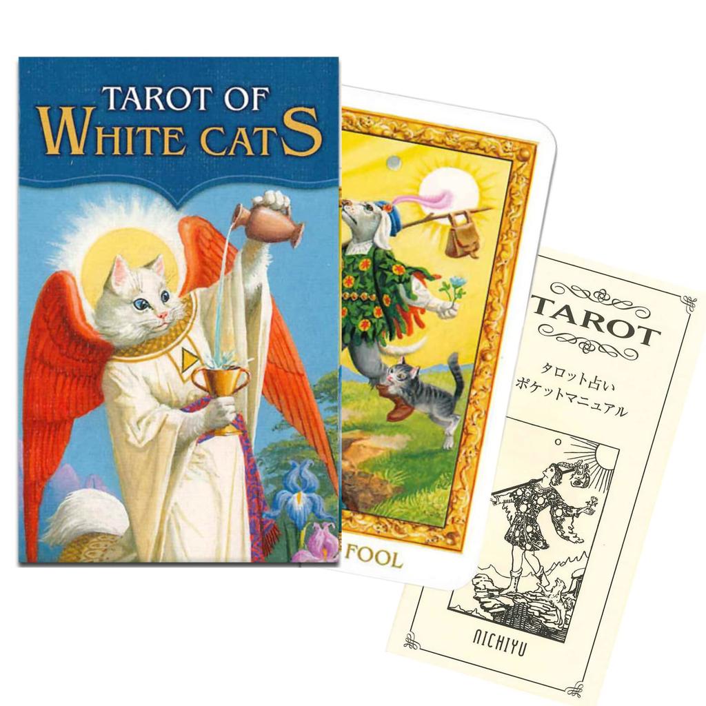 Nichiyu Mini Tarot 78 Fortune Telling Direct Import from the White Cats Includes a Tarot Deck for Cat Cards, Cards, [Authentic, Manufacturer]