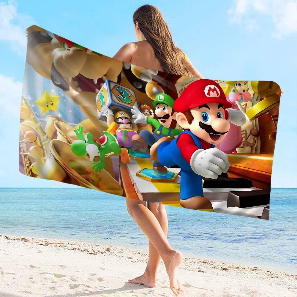 Super Game M-Marios Microfiber Beach Towel Absorbent Quick dry Soft Yoga Swimming Resort Mountain Climbing Towel