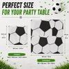 20PCS Soccer Paper Napkins 2-Ply 33x33cm Black White Football Party Table Serviettes