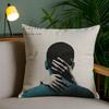 Imagine D-Dragons Band Pillow Case Anti-Dustmite Pillowcase Invisible Zipper Silky Short Plush Sofa Cushion Cover