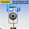 Essager Magnetic Wireless Charger Car Phone Holder 15W Fast Charging Easy Paste Mount Stand For Magsafe 15 14 13 Pro Max