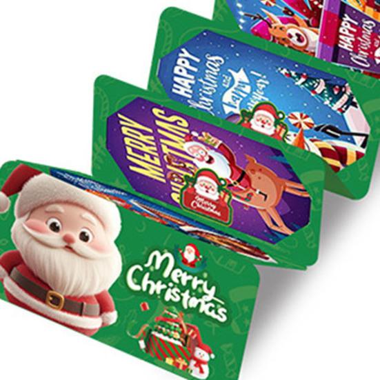 2026 Christmas Cash Gift Envelope 10 Slots Festive Money Box Personalized Surprise Holder for Cash Cards