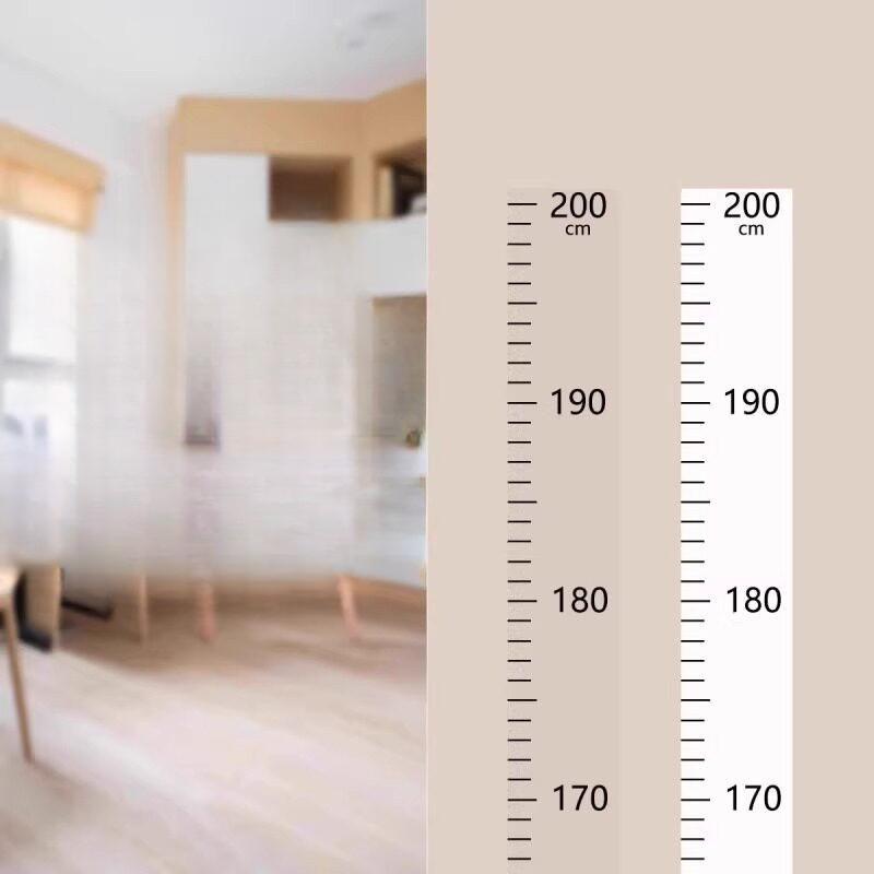 Abnehmbarer transparenter Höhenmess-Sticker für Kinderzimmer Wandaufkleber Messlineal zur Verfolgung des Kindeswachstums