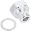 M12x1.5 To 1/8 NPT Fitting Adapter, Aluminium Alloy Fitting Adapter NPT 1/8" Female To Metric M12X1.5 Male Accessory Oil Pressure Adapter, Automotive