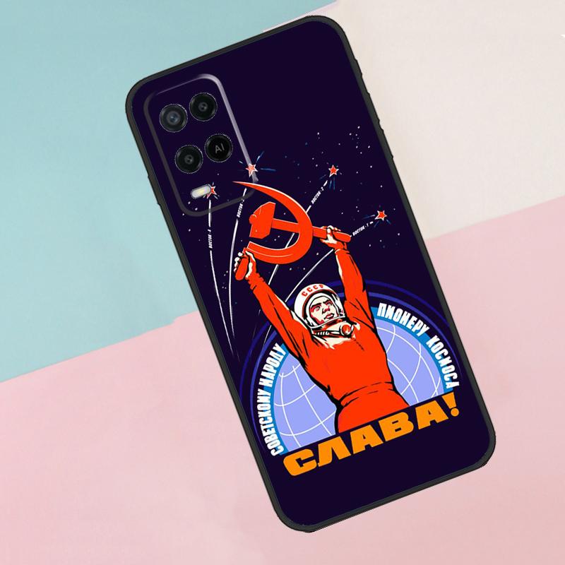 Red Soviet Union USSR Flag For Oppo A40 A60 A80 A18 A38 A58 A78 A98 A79 A16 A76 A96 A15 A74 A94 A54 A77 A17 Phone Case