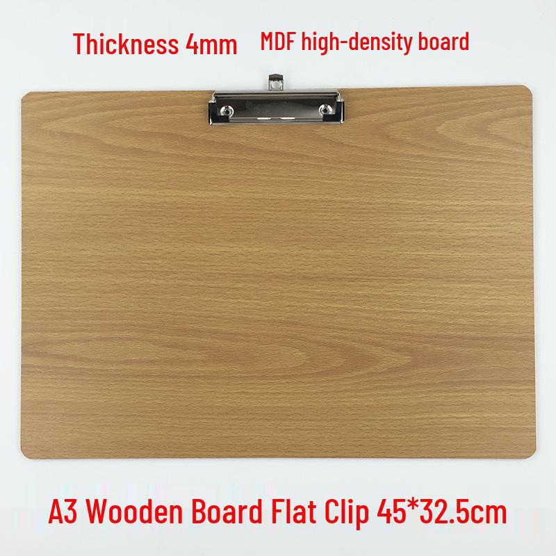 A4 Clipboard with Pen Holder, A5 Writing Pad, A3 Wooden Menu Holder, Cardboard Stationery Board