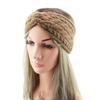 Fascia per capelli a treccia doppia europea e americana con paraorecchie - Accessorio per capelli in finta lana di visone per autunno/inverno caldo