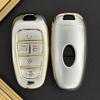 Modern TPU Soft Rubber Glitter Gold Car Key Case