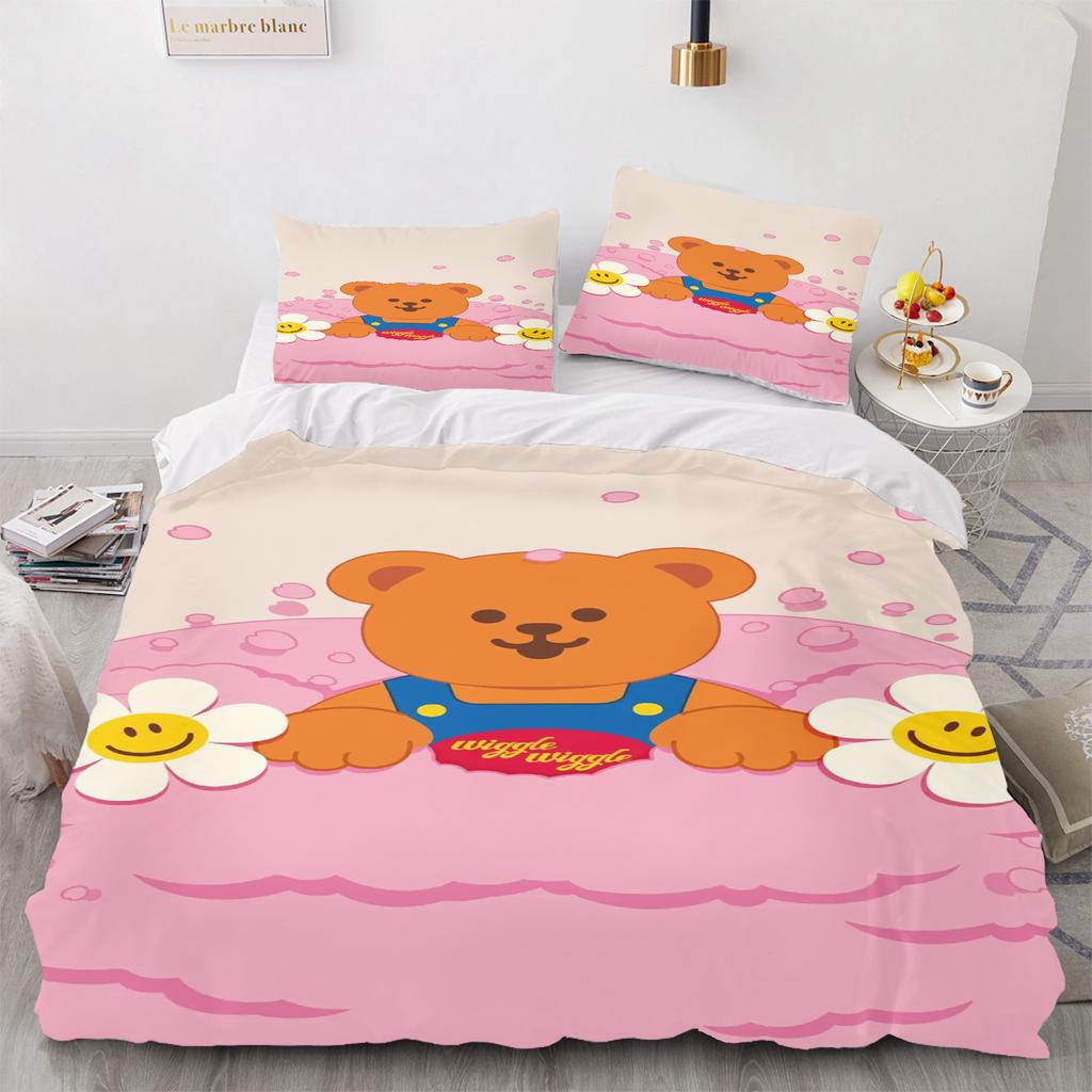 Wiggle Wiggle Duvet Cover Set Comforter Bedding 3D Children'S Bedding Set 3-Piece 1 Quilt Cover King Size