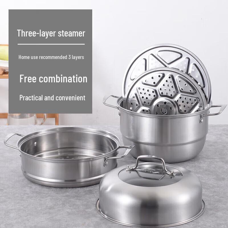 Stainless Steel Steamer Pot Set