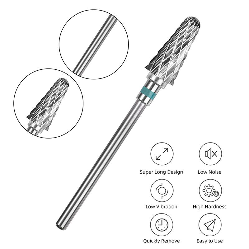 1Pcs Tungsten Steel Nail Drill Bits For Electric Drill Manicure Pedicure Tools Nail Polishing Machine Accessories Equipment