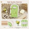 Glows in The Dark Window Dollhouse Home Decorations Mini Creative Fairy Elf Door Wooden Funny Mouse Hole
