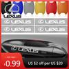 Interior Stickers 8Pcs Car Door Sticker Auto Handle Anti Scratch Protection Film Car Styling For IS250 Ct200h ES300h RX350