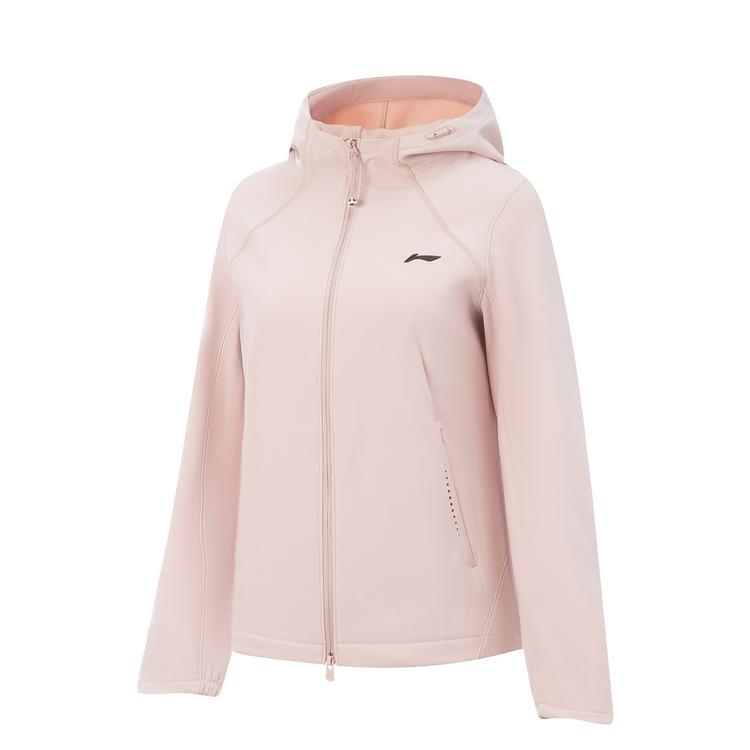 

Li Ning Серия Фитнес Спортивный Повседневный Простой Флисовый Теплый Ветровка Женская верхняя одежда Светло-розовый AFDVE78-7 XS