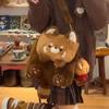 Soft Red Panda Backpack Animal Plush Red Panda Bag with Tail Fashion   School Bag