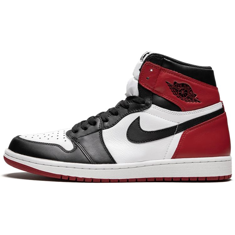 Air Jordan 1 Retro High OG Black Toe 2016 Herren Sneaker Weiß Weiß-Varsity-Rot 555088-125 45 black