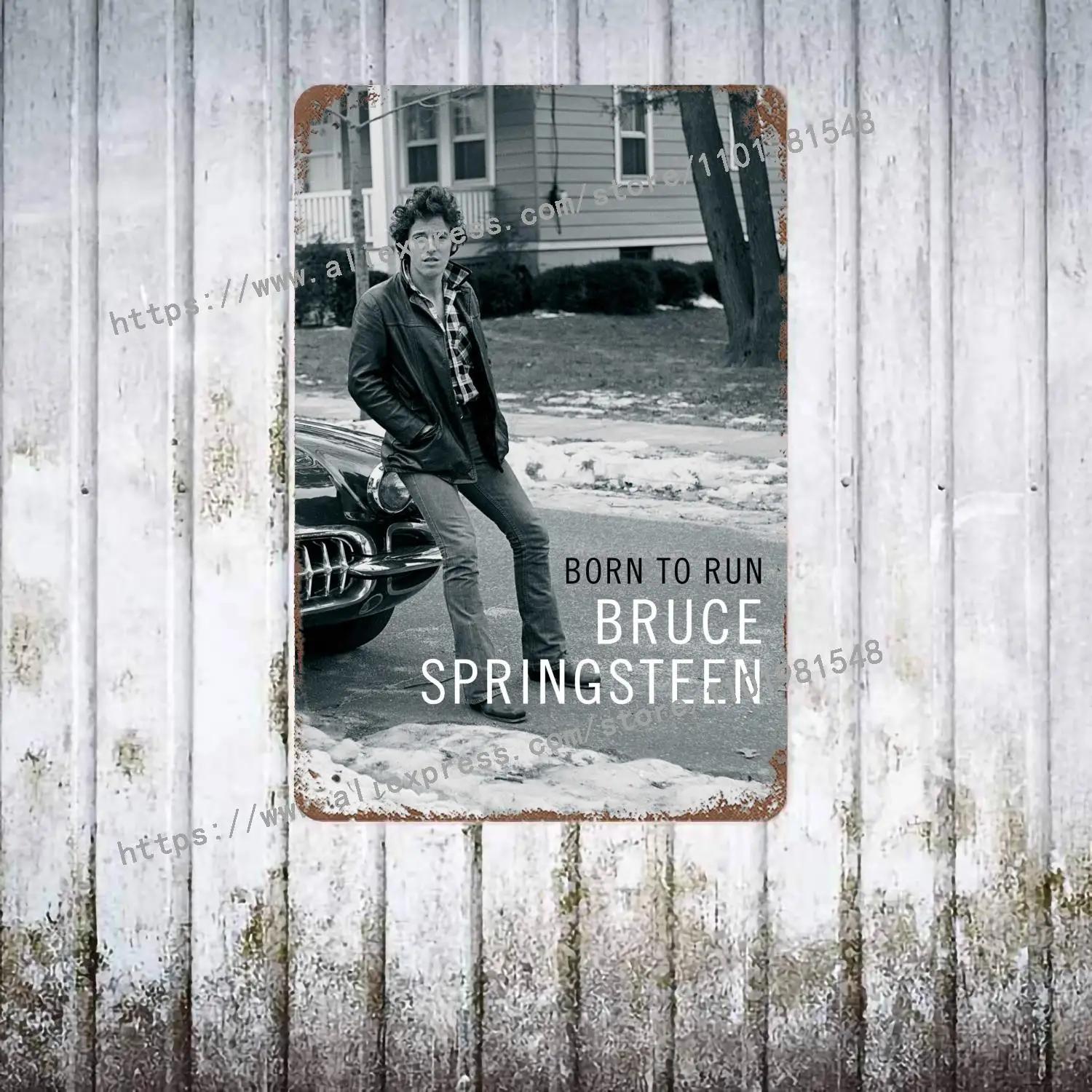 

Брюс Спрінгстін Металевий Декор Постер Вінтажний Жестяний Знак Металевий Знак Декоративна Табличка для Пабу Бару Чоловічої Кімнати Клубу Настінна Декорація 20x30cm（7.8x11.8inch）