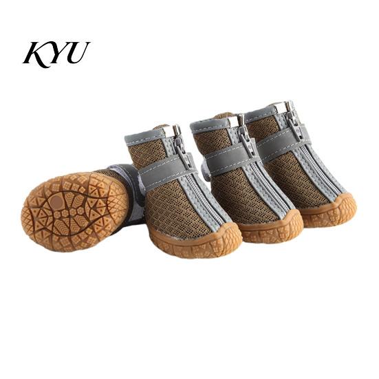 Non Slip Rubber Sole Paw Protectors 4Pcs Non-Slip Dog Shoes, Breathable Mesh Boots, Waterproof Rain Boots for Dogs Pet Small Dogs, Outdoor Walking