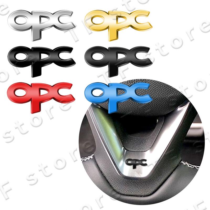 OPC Line Logo Emblem Car Steering Wheel Interior Emblem Sticker For Opel Vauxhall Astra G H J K F Corsa Insignia Mokka