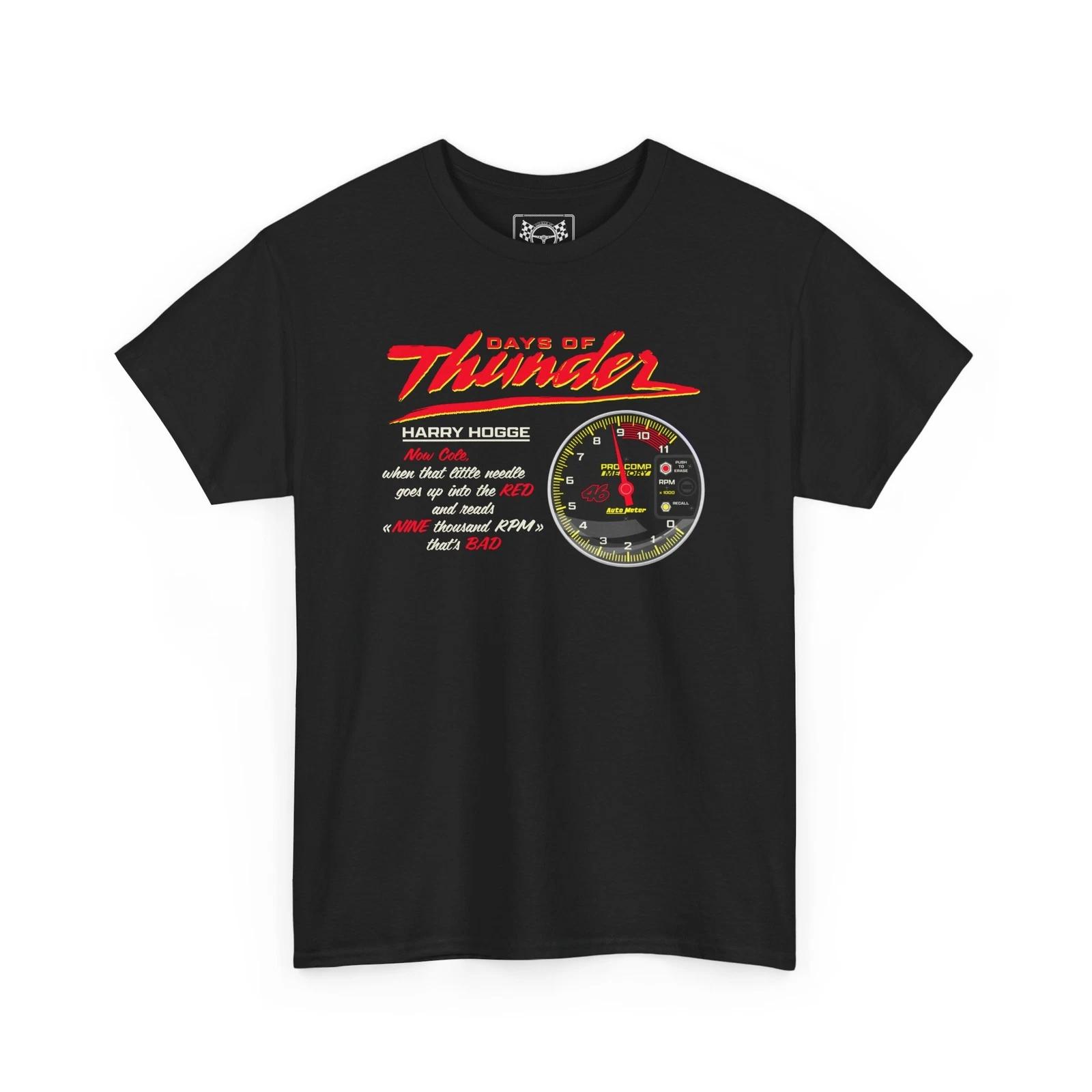 Days of Thunder Design T-Shirt - NASCAR Cole Trickle Racing Tee - Race Fans Gift S