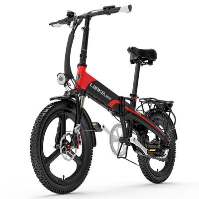 LANKELEISI G660 500W Motor 48V12.8AH Batterij Stad Opvouwbare Elektrische Fiets