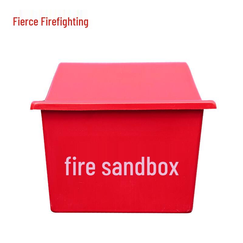 Red Fiberglass Fire Sand Box
