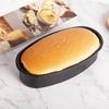 Kohlenstoffstahl Oval geformte Toastform Käsekuchenform Brotform Kuchenform Backwerkzeug Kastenform