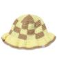 Kimseupeulesikoteunmakes Checker Knit Bucket Hat Yellow(Brown)