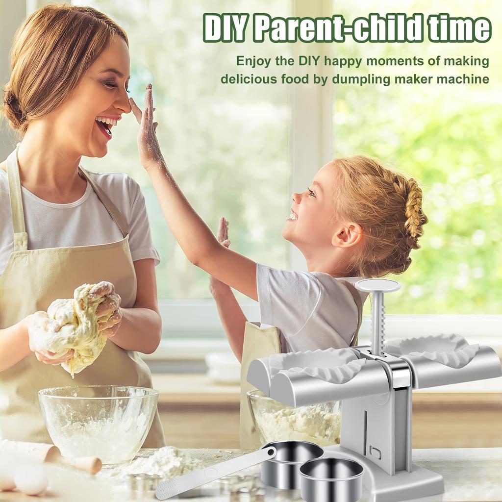 1pc Manual Press Dumpling Maker Easy To Use Mould DoubleHead Wrapper Dumpling Pastry Making Tools Food Machine Kitchen Accessories