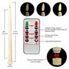 6/12pcs LED Flameless Taper Candles Flickering Electric Long Candle Light Dinner Candle Candlesticks Decor Party Wedding Home