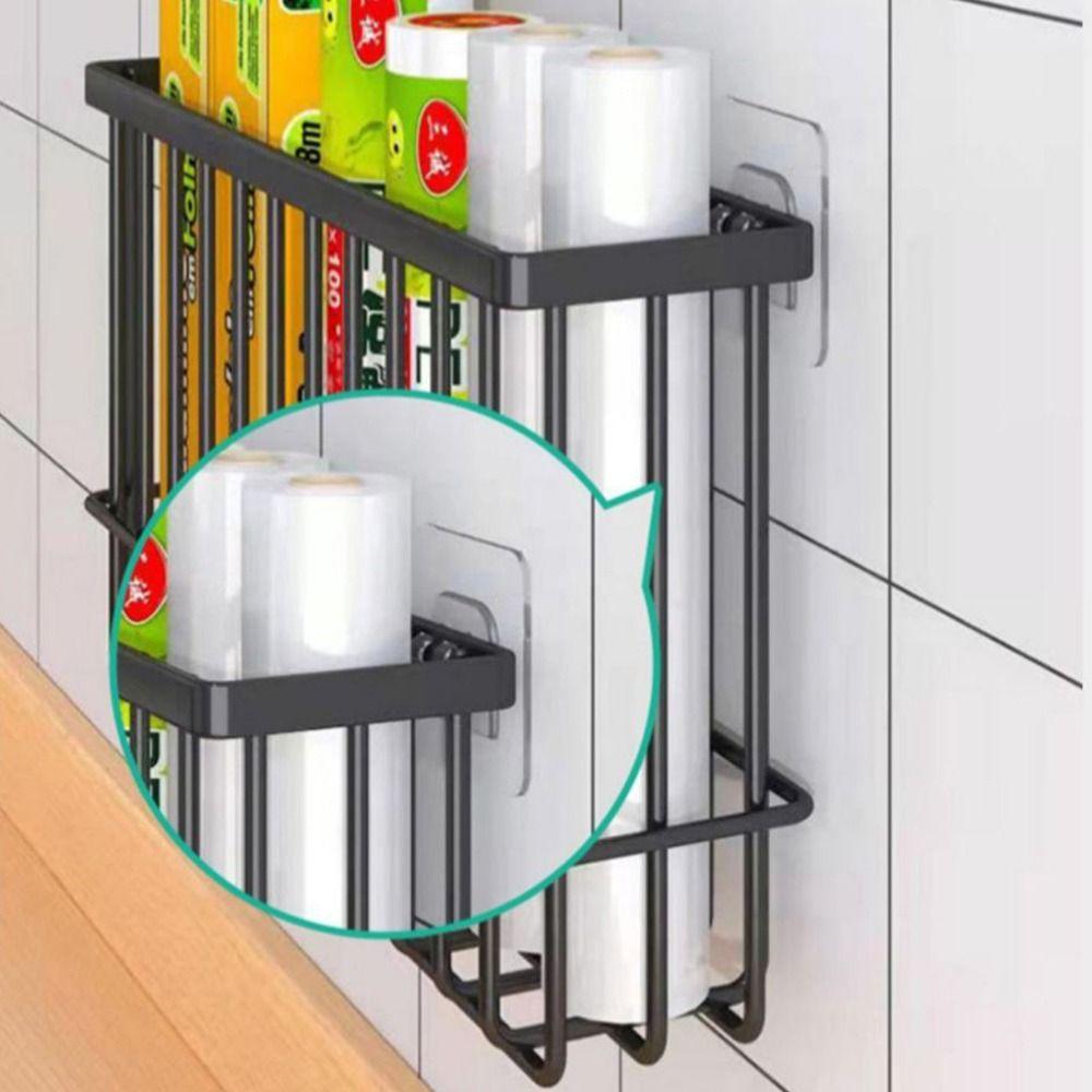 Wall Hanging Magnetic Storage Basket Refrigerator Side Storage Rack  Household Organization