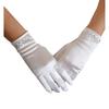 Wedding Crystal Gloves Wedding Gloves Party Supply Bridal Gloves for Concert Full Finger White Gloves