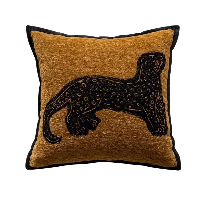 Light Luxury Sofa Pillow Cover New Chinese Modern Minimalist Model Room Decoration Pillow Backrest Headboard Cushion Cover