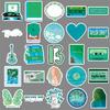 50 Taylor Self-Titled Album Stickers - Waterproof Decor for Phone Cases