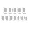 24Pcs Pink Loose Powder French Edge Bow Decoration False Nails