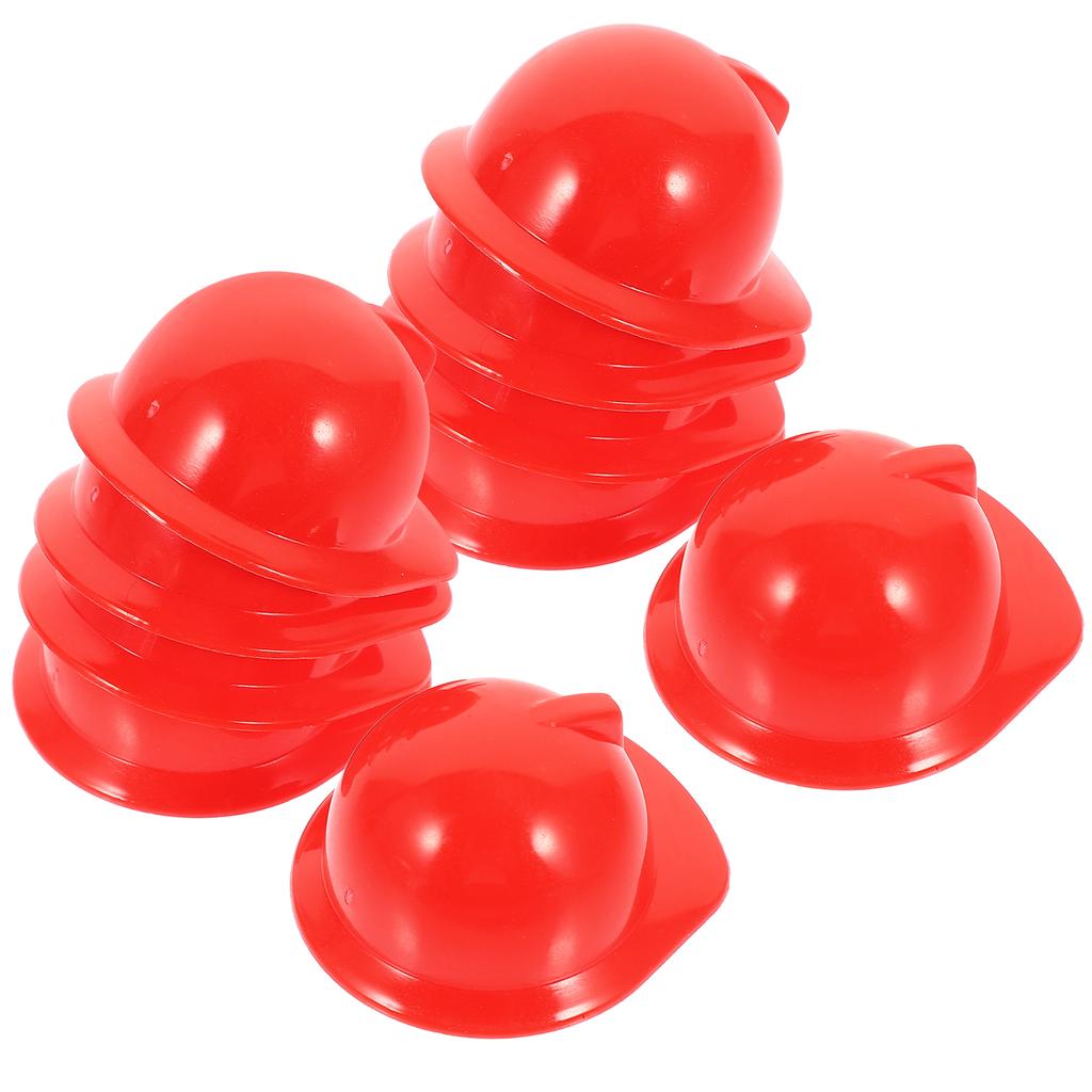 Hut aus Hartplastik, Mini-Bauarbeiter, Miniatur-Haustierhüte, Feuerwehrmann, Vogel, Flasche, Spielzeug, Party, Bauarbeiter, Zubehör, Kappen