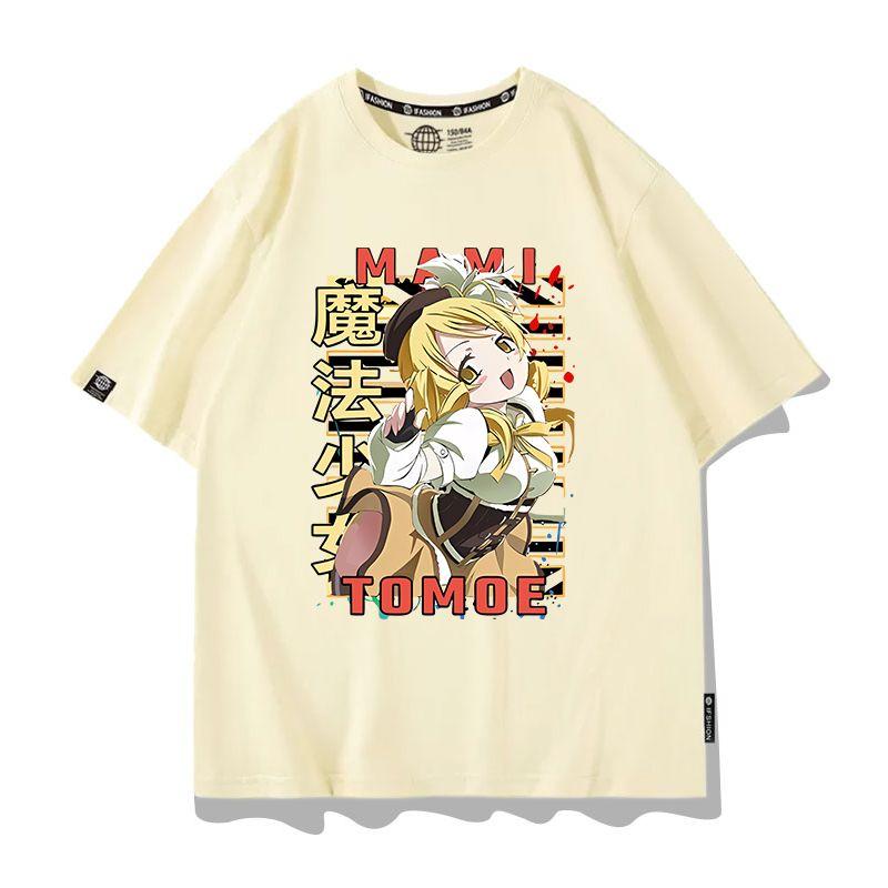 Anime Puella Magi Madoka Magica Cosplay Printed Short Sleeves TShirt Casual Tee Fashion Shirts In Summer Birthday Gifts