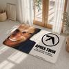 A-Aphex T-Twin Music Floor Mat Flannel Rug Non Slip Absorbent Soft Washable For Entryway Hallway Bathroom Kitchen Decor