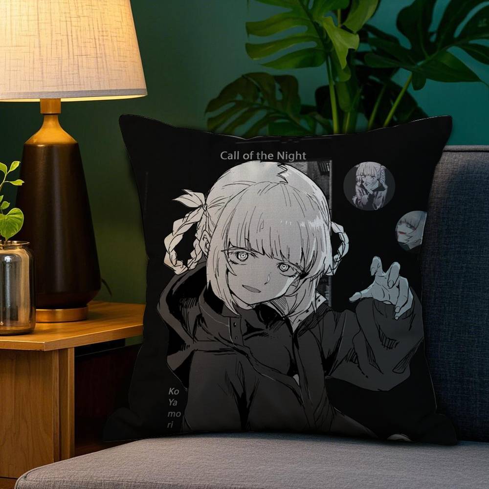 YYofukashi No UUta Kissenbezug Plüschstoff Weich Beidseitiger Druck Sofakissenbezug Dekokissenbezüge