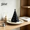 Unique Holiday Window Accents 3D Printed Pleated Christmas Tree Ornament, Small Wavy Desktop Gift for Friends Decoration with Star Topper Home Office