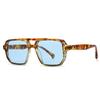 High Quality Retro High End Designer Style Edgy Punk Trendy Oversized Square Shaped Female For Both Male Sun Glasses Top