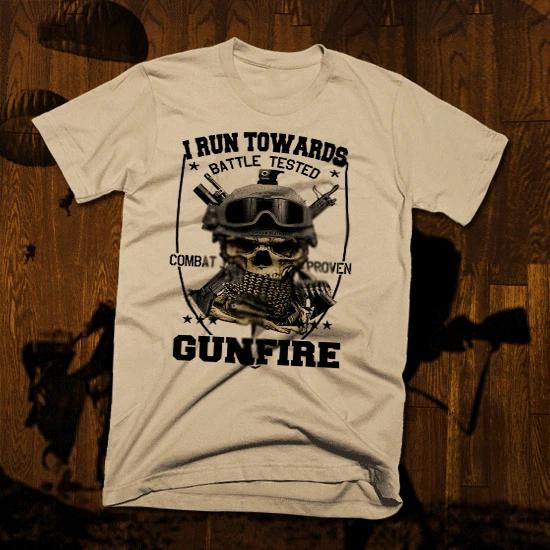 Military t-shirt Army Special Forces Rangers Infantry Battle tested cotton Tee S