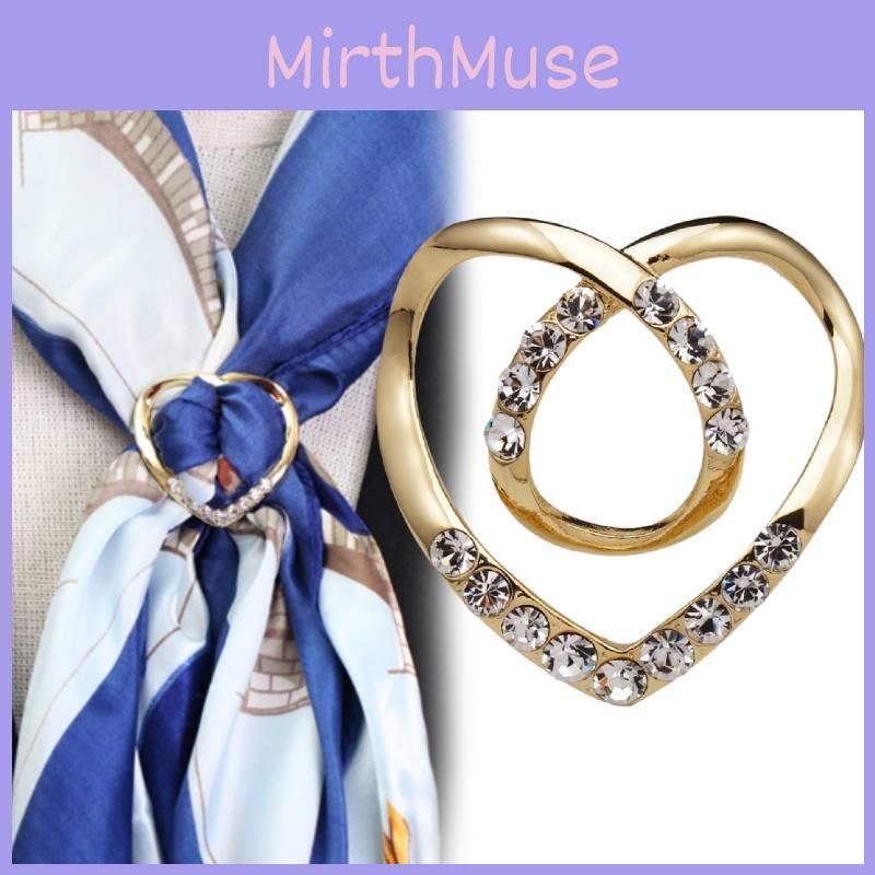 Chic Resin Alloy Heart Knot Buckle For Dresses Shirts T-shirts And Scarves