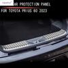 Rear Door Sill Strip / Trunk Plate Guard Foot Pedal Protector Cover Trim Fit For Toyota Prius 60 Series  2024 Accessories