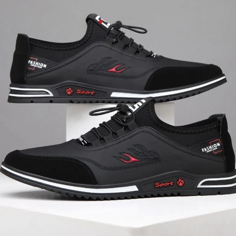 Fashion Lightweight Men's Running Shoes Soft Soled Men Casual Shoes Comfortable Lazy Slip on Male Flats New Men Sports Erkek Ayakkabı45