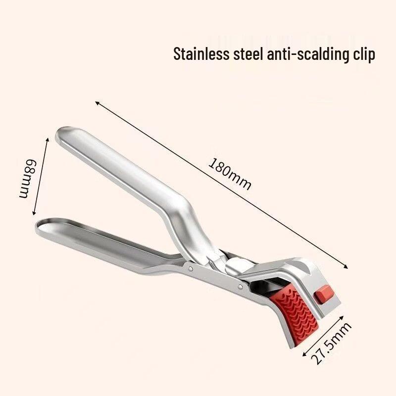 Stainless Steel Anti-Scald Bowl & Plate Retriever Clip
