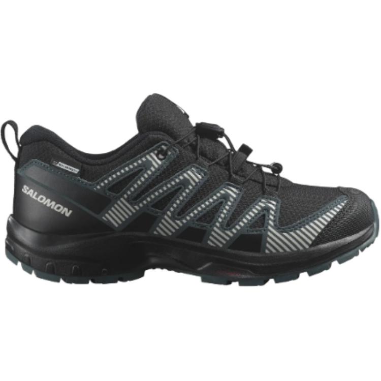 SALOMON Xa Pro V8 Stylish Versatile Non-Slip Waterproof Low-Top Hiking Shoes Kids Hiking Shoes Black L47568000